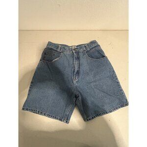 Stefano International Women Denim Blue Jean Shorts Size 12 30X6 Cotton High Rise